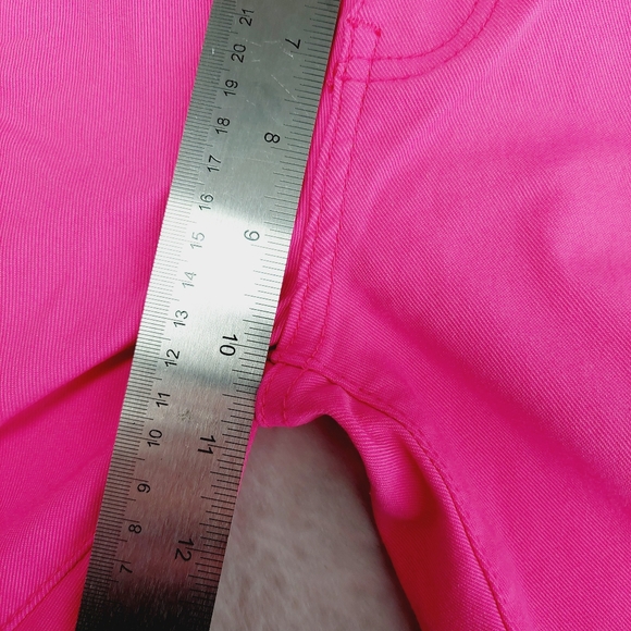 Swank a Posh Major High Rise Flare Stretchy  Barbie Core Pink Jeans P6934 - Picture 5 of 7